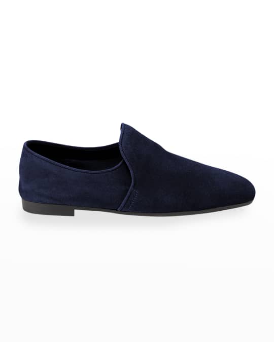 Revy Flat Calf Suede Loafers