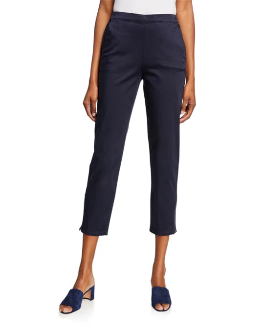 Masai Padme Stretch-Cotton Slim-Fit Cropped Trousers | Neiman Marcus