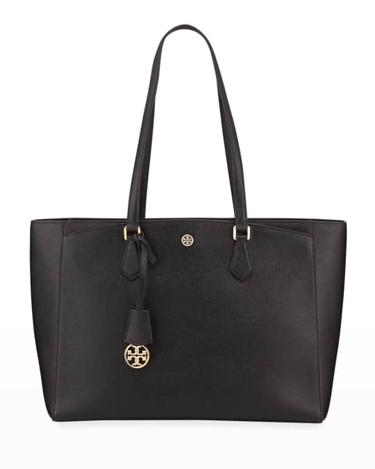 Tory Burch Robinson Large Saffiano Tote Bag | Neiman Marcus