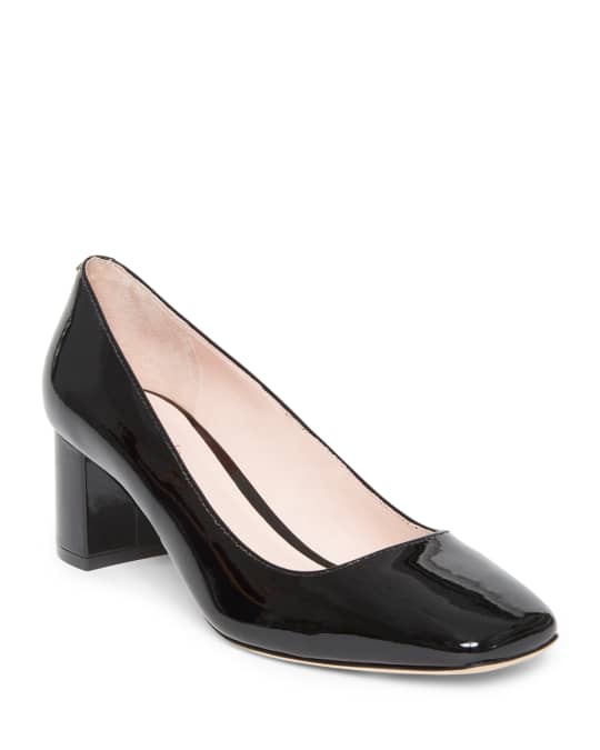 kate spade new york kylah mid-heel patent pumps | Neiman Marcus