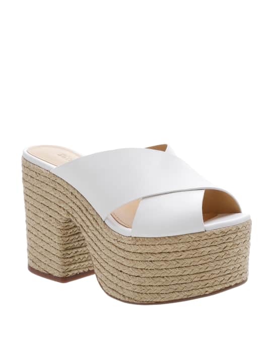 Lora Crisscross Platform Sandals