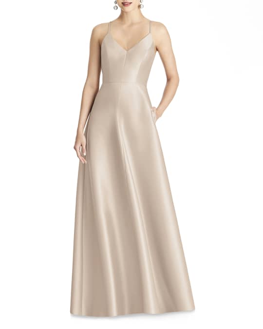 Alfred sung sleeveless sateen gown clearance