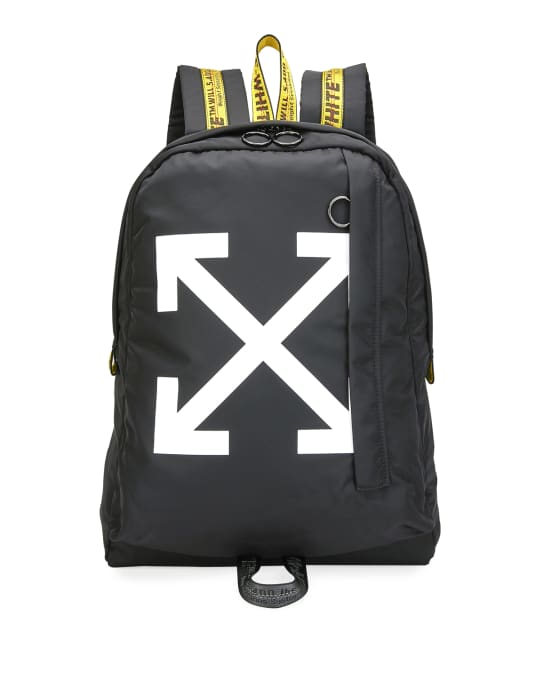Off-White Men's Easy Arrow Nylon Backpack | Neiman Marcus