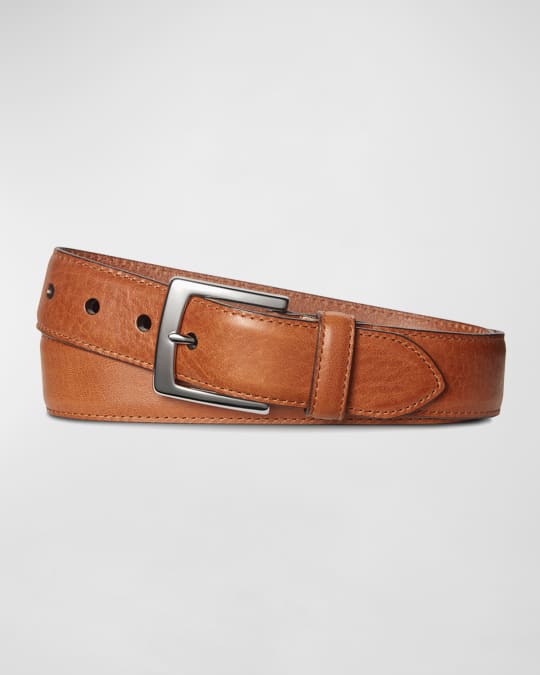 Shinola Men s Bedrock Leather Belt Neiman Marcus