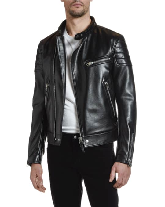 TOM FORD Men's Moto Leather Jacket | Neiman Marcus