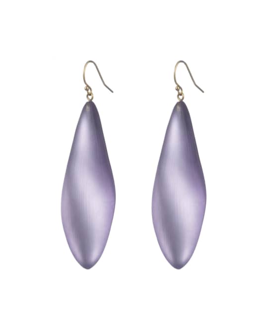 Alexis Bittar Long Leaf Earrings Purple Neiman Marcus