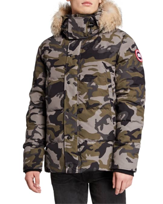 Canada goose wyndham parka camo clearance