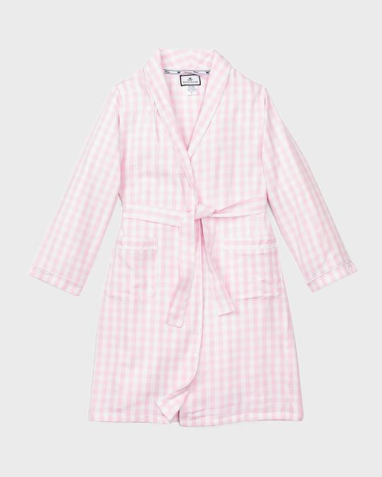 Petite Plume Gingham Robe, Size 2-14 | Neiman Marcus
