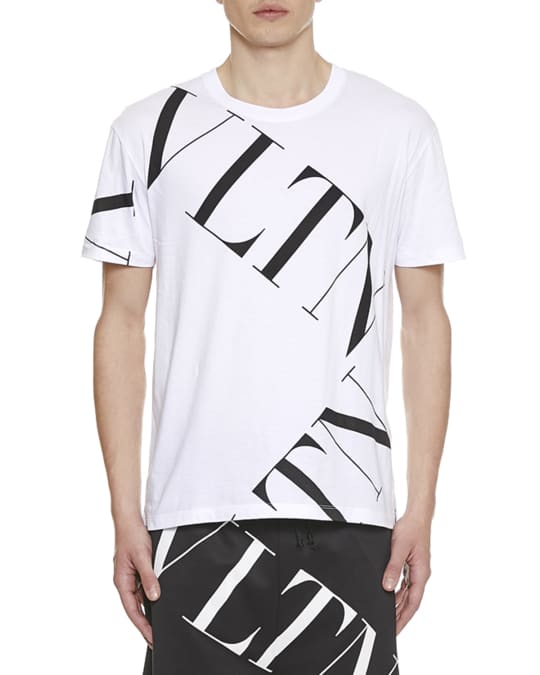 Valentino Men's Large Logo Typographic T-Shirt | Neiman Marcus