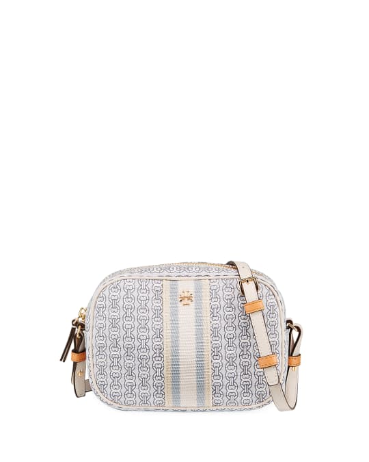 Tory Burch Mini Gemini Link Canvas Crossbody Camera Bag Neiman Marcus