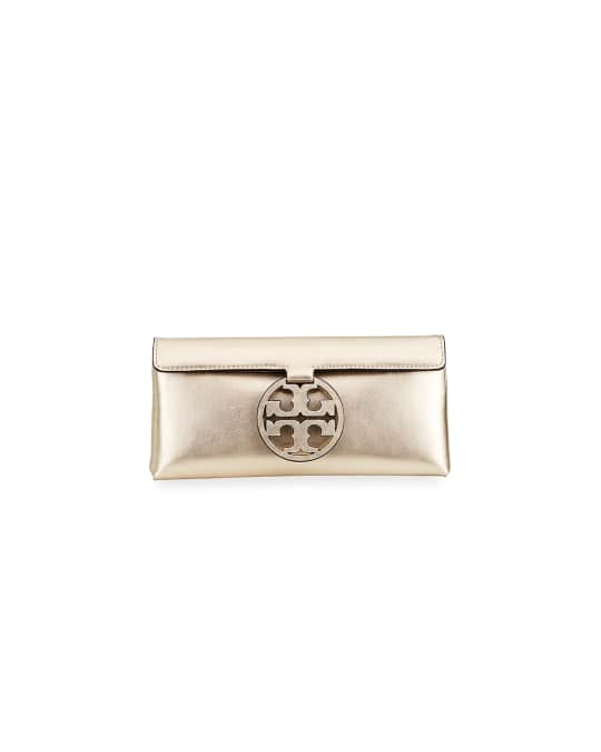 Tory burch miller metallic clutch outlet