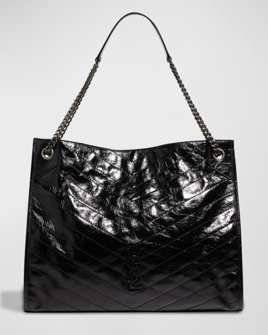 Ysl large leather shopper tote cheap