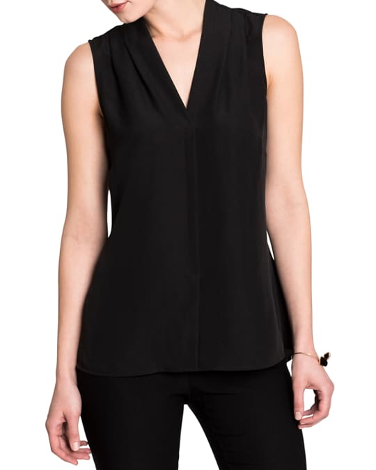 NIC+ZOE Plus Size Easy Day To Night V-Neck Sleeveless Top | Neiman Marcus