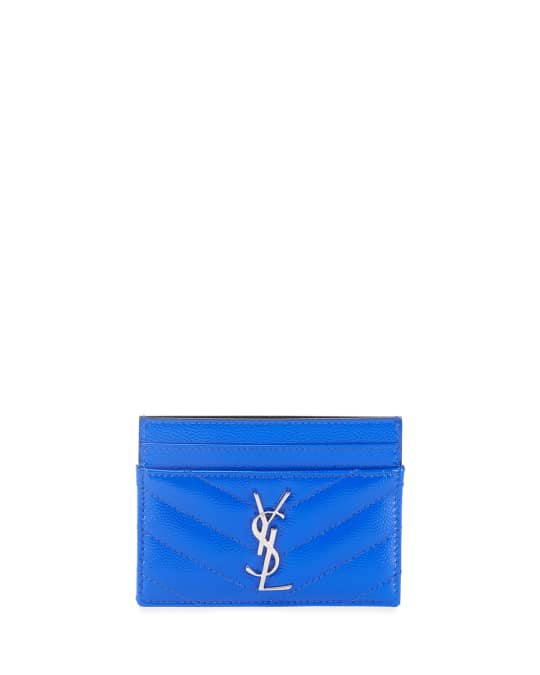 Neon ysl shop card holder