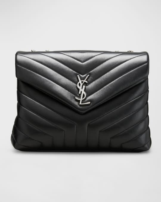 Saint Laurent Loulou Medium YSL Matelasse Calfskin FlapTop Shoulder Bag Neiman Marcus