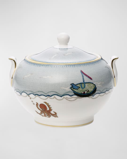 Sailors Farewell Covered Sugar Bowl