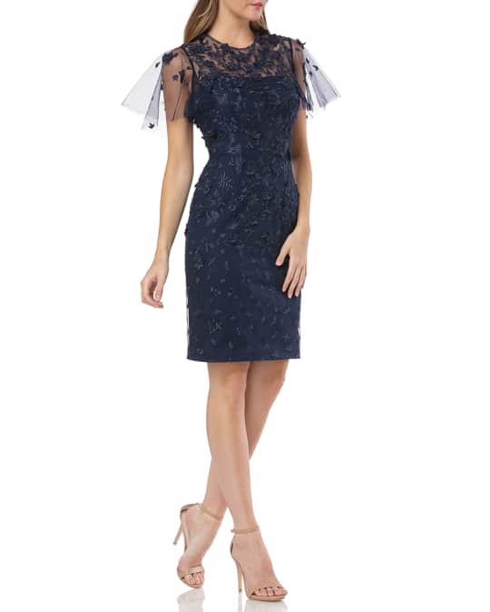 carmen marc valvo formal dresses Pink Off the Shoulder Fitted Dress, Size 4 Hips 36 Carmen Marc Valvo Size 4