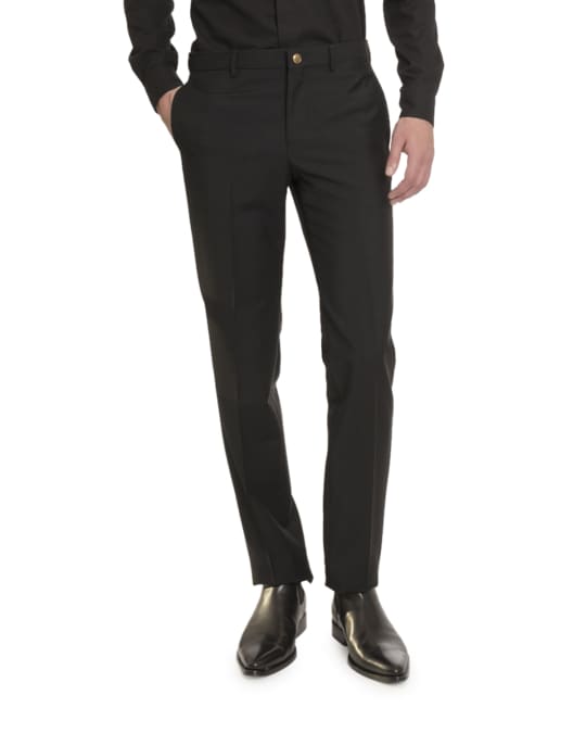 Givenchy Men's Drop 8 Wool-Blend Trousers | Neiman Marcus