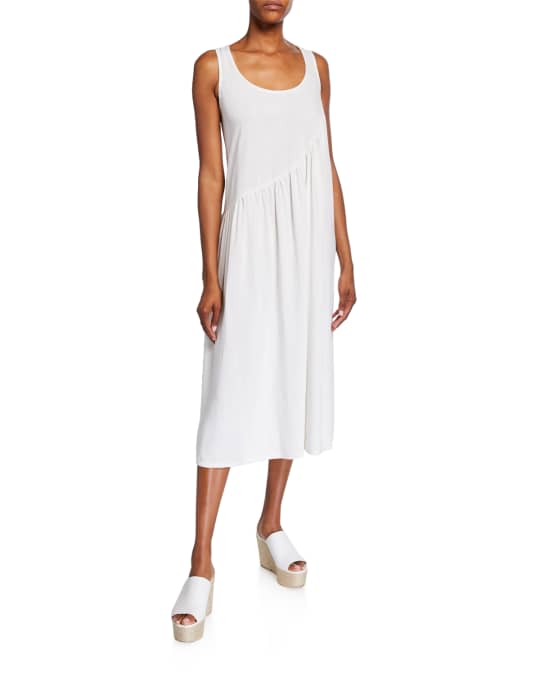 Rachel Pally Janie Sleeveless Shirred Linen Dress | Neiman Marcus