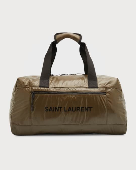 Saint Laurent Men s YSL Sport Nylon Logo Duffel Bag Neiman Marcus