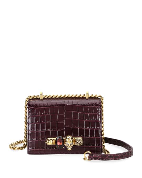 Alexander McQueen Jeweled Small Satchel Bag | Neiman Marcus