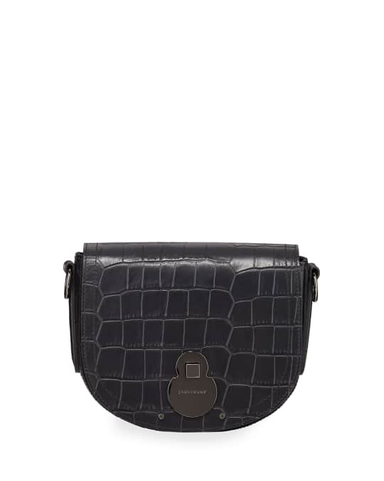 Longchamp Cavalcade Croco Small Crossbody Bag Neiman Marcus