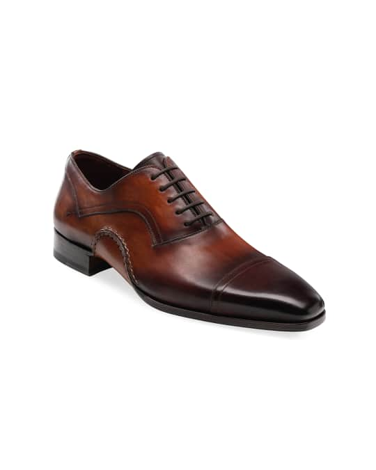 Magnanni Men's Jude Lace-Up Leather Shoes | Neiman Marcus