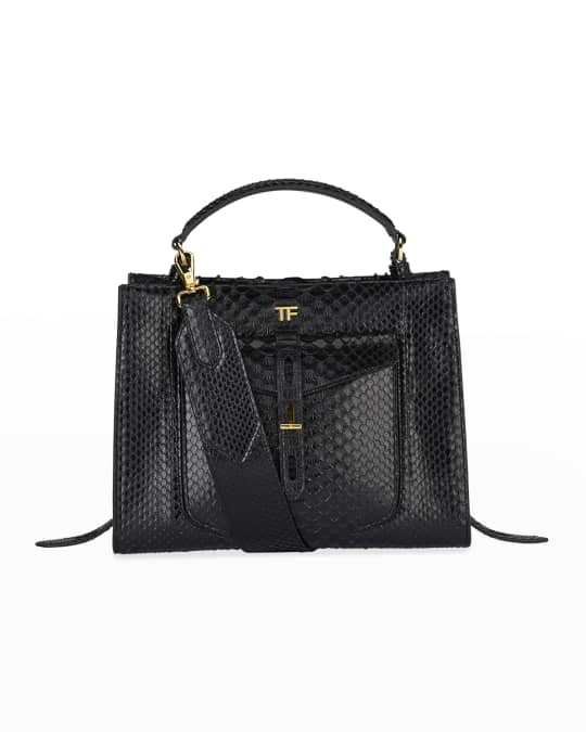 TOM FORD Small Python Top-Handle Bag | Neiman Marcus