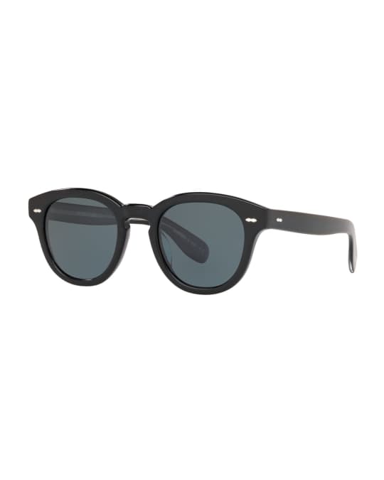 Oliver Peoples Cary Grant Oval Polarized Acetate Sunglasses | Neiman Marcus