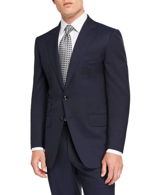 TOM FORD Men's O'Connor Pinpoint Melange Two-Piece Suit | Neiman Marcus