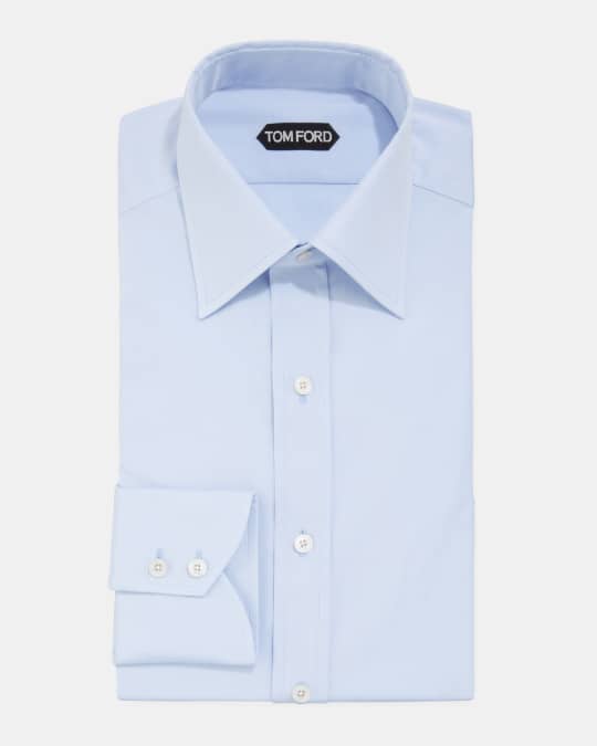 TOM FORD Men s Solid Poplin Dress Shirt Neiman Marcus