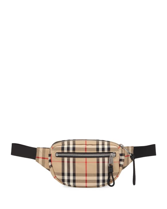 Burberry Men's Sonny Mesh Check Belt Bag