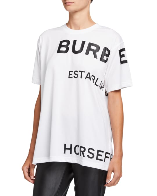 Burberry Horseferry Logo Oversized T Shirt Neiman Marcus