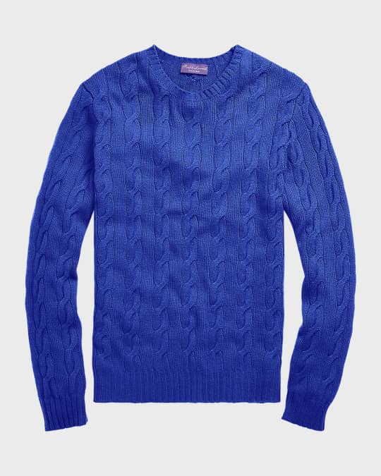 S ノースフェイス パープルレーベル ケーブルニットセーター フリース切替 NT6853N THE NORTH FACE PURPLE LABEL Cable Crew Neck Sweater Men's Purple Label Sweaters | Ralph Lauren