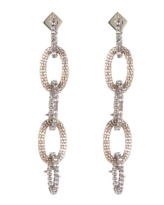 Alexis Bittar Crystal Encrusted Mesh Link Dangle Earring Neiman Marcus