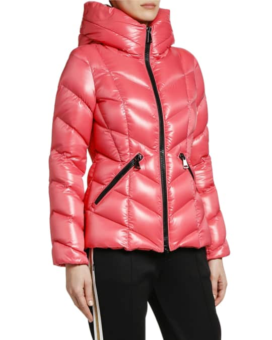 Moncler Fulig Chevron Puffer Jacket | Neiman Marcus