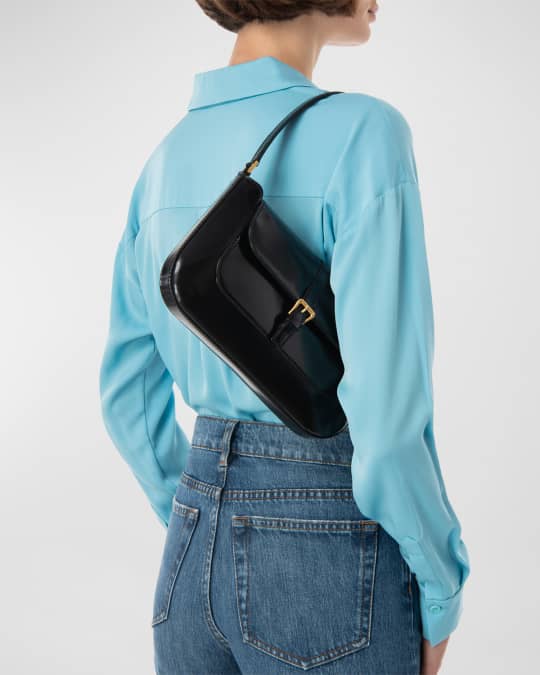 BY FAR Miranda Semi-Patent Shoulder Bag | Neiman Marcus