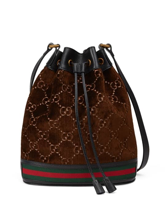 Gucci GG Velvet Bucket Bag | Neiman Marcus