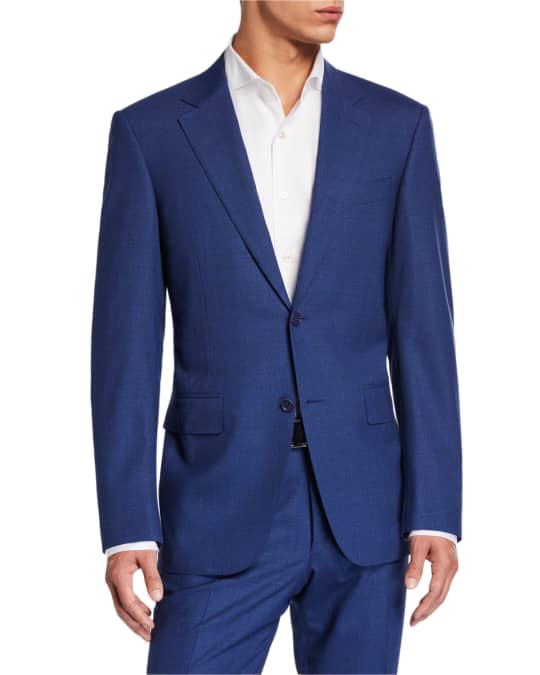 Canali Men's Solid Stretch Two-Piece Suit | Neiman Marcus