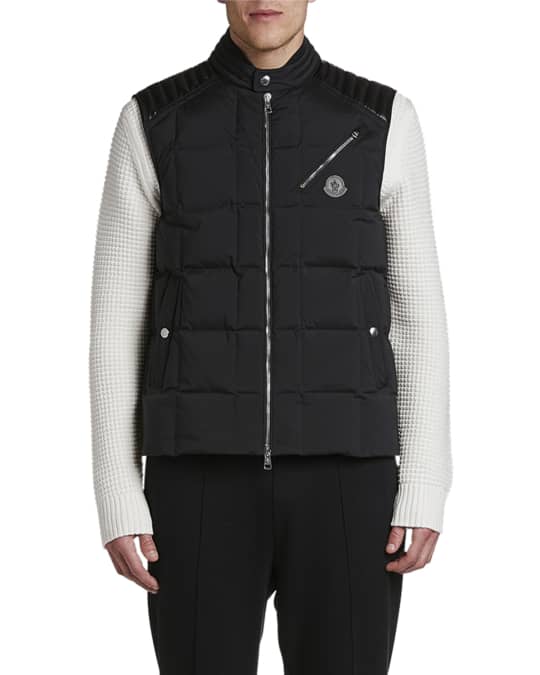 Moncler Men s Holsteiner Zip Front Quilted Vest Neiman Marcus