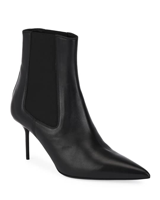 TOM FORD Two-Tone Gored Leather Booties | Neiman Marcus