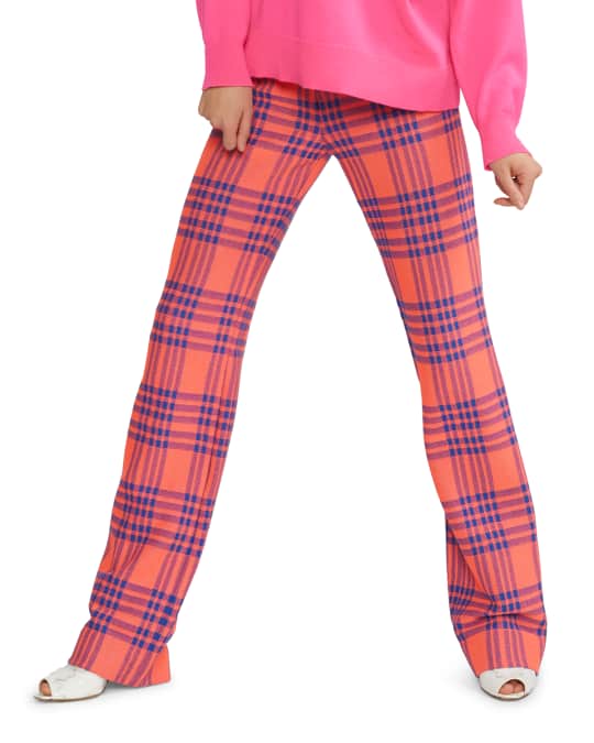 Cynthia Rowley Carson Stretch Plaid Pants Neiman Marcus