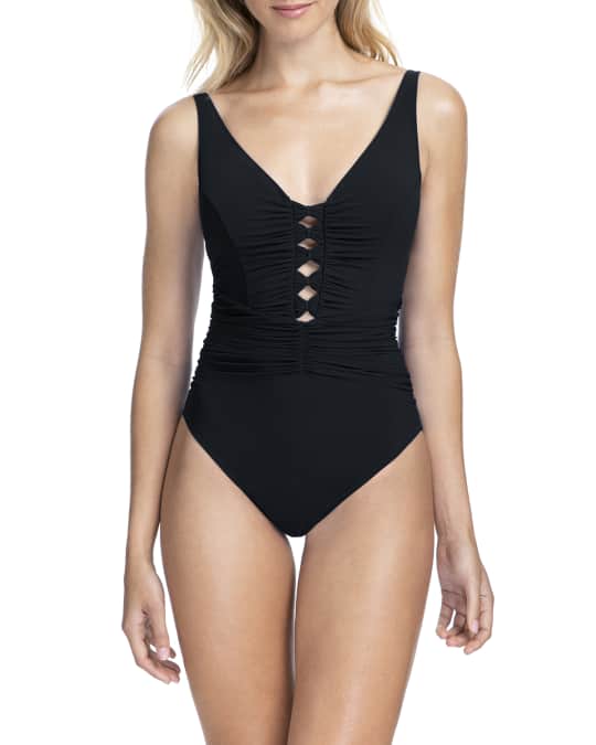 Date Night V-Neck One-Piece Swimsuit