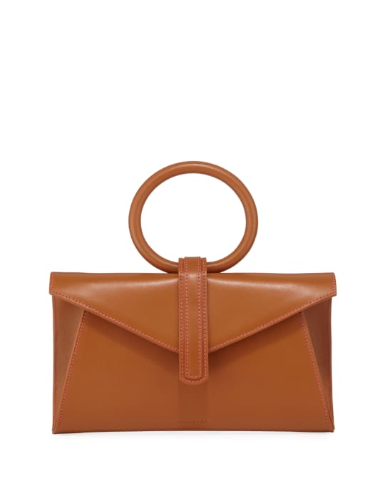 Complet Valery Mini Leather Satchel Bag, Camel | Neiman Marcus