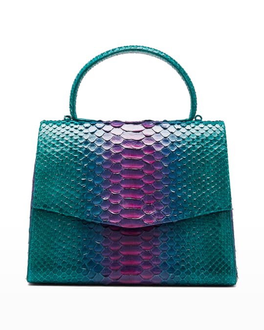 Lolita Small Python Top Handle Bag