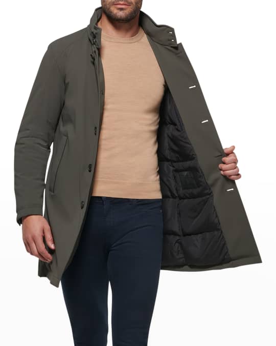 Norwegian Wool Men's Waterproof Trench Coat Neiman Marcus