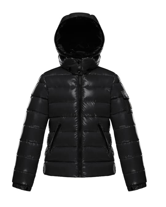 Moncler Girl s Bady Laque Mini Me Quilted Hooded Puffer Jacket Size 8 21 Neiman Marcus