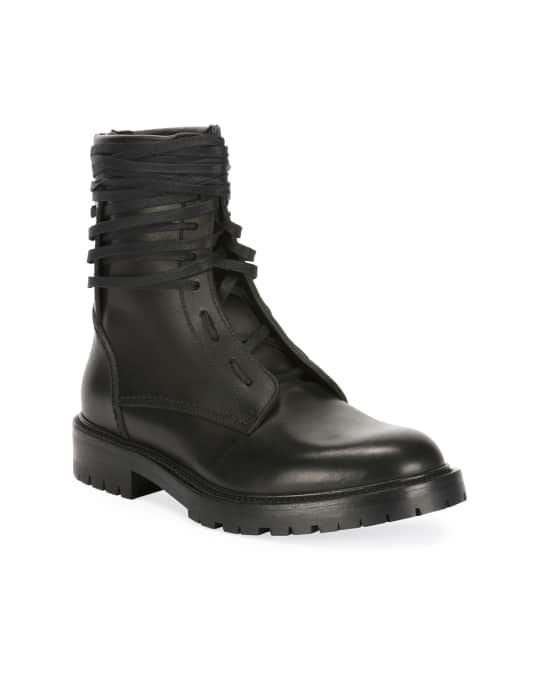 Amiri Men's Leather Combat Boots | Neiman Marcus