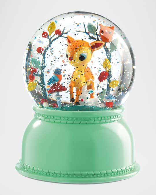 Fawn Snow Globe Night Light