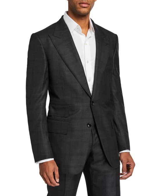 TOM FORD Men's Windsor-Peak Micro-Structure Two-Piece Suit | Neiman Marcus